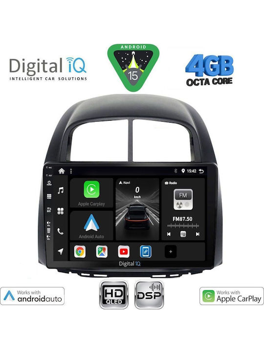 Digital IQ Car Audio System for Daihatsu Sirion 2006-2012 Bluetooth USB WiFi GPS Apple CarPlay Android Auto with 10" Touch Screen