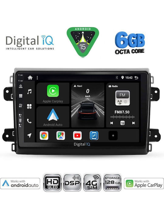 Digital IQ Car Audio System for Fiat Ducato Bluetooth USB WiFi GPS Apple CarPlay Android Auto with 9" Touch Screen
