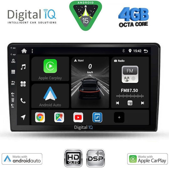 Digital IQ Ηχοσύστημα Αυτοκινήτου για Ford Fiesta (Bluetooth/USB/WiFi/GPS/Apple-Carplay/Android-Auto) με Οθόνη Αφής 10"