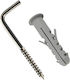 Square Screw Hooks Plug 3.5×40×17mm+e6 Set 12 Packages 9 Pairs 200904
