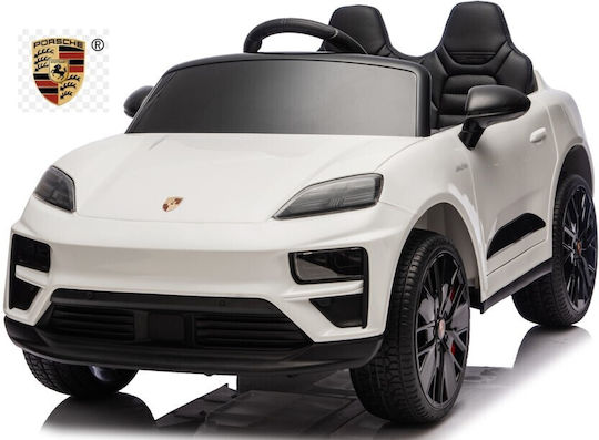 Porsche Macan Cu Un Loc Cu Telecomandă Licențiat 12 Volți Alb Pentru 1+ Ani