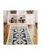 Kotonia Home Wohnzimmer Teppich Rechteckig Blau 60x90cm