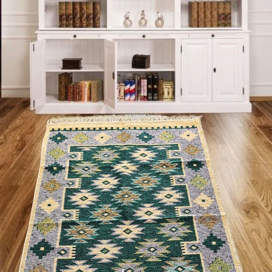 Kotonia Home Decor Traditioneller Teppich Rechteckig Grün 60x90cm