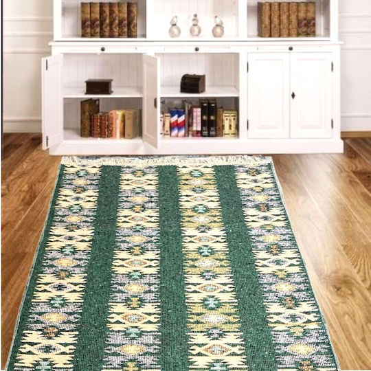 Kotonia Home Килим Пътека Зелен 80x300см