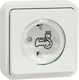 Schneider Electric Μονή Πρίζα Ρεύματος Λευκή