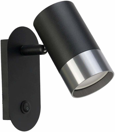 Lightex Μονό Σποτ με Ντουί GU10 σε Μαύρο Χρώμα