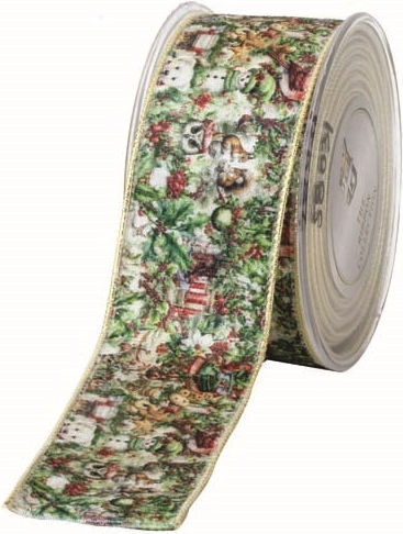 Panglică De Crăciun Aurie 5.2x450cm