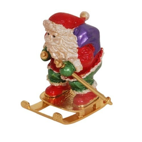 Dekorativer Metallischer Weihnachtsmann