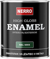 Vopsea Email Lemn Metal Ral 6005 Verde 0,650 L Nerro