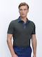 Polo Kurzarm Herrenbluse Grau
