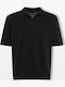 Herrenblusen Polo Pullover Schwarz