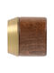 Curtain Wood End Wooden Brown 2 Pieces