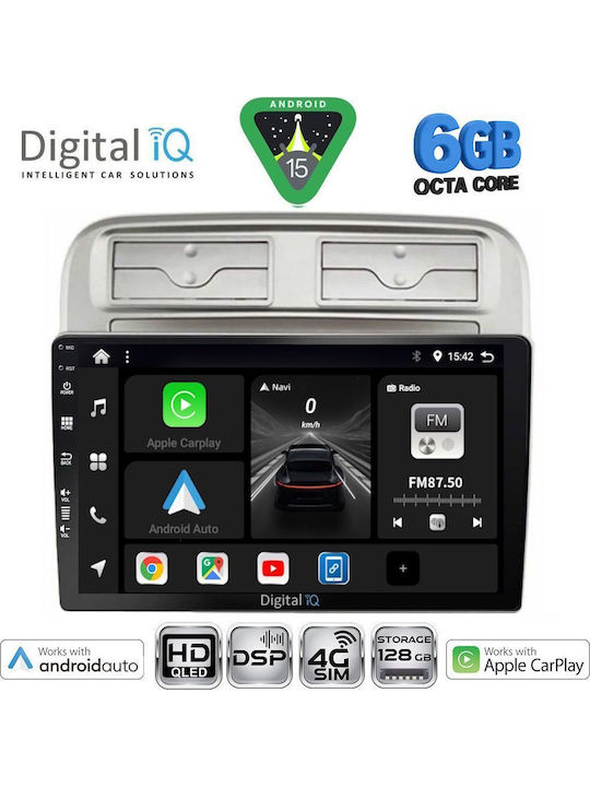 Digital IQ Car Audio System for Fiat Grande Punto 2005-2012 Bluetooth USB WiFi GPS Apple CarPlay Android Auto with 9" Touch Screen