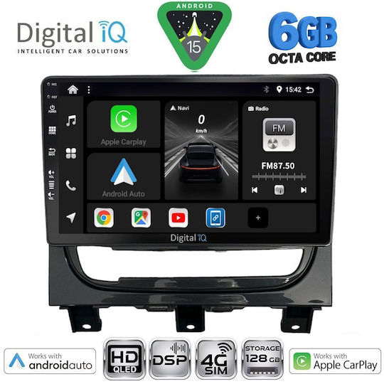 Digital IQ Ηχοσύστημα Αυτοκινήτου για Fiat Strada 2012-2020 (Bluetooth/USB/WiFi/GPS/Apple-Carplay/Android-Auto) με Οθόνη Αφής 9"
