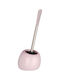 Wenko Ceramic Pink Toilet Brush Bathroom