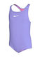 Nike Racerback Παιδικό Μαγιό Ολόσωμο Iced Lilac
