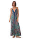 Sommer Midi Kimonokleid