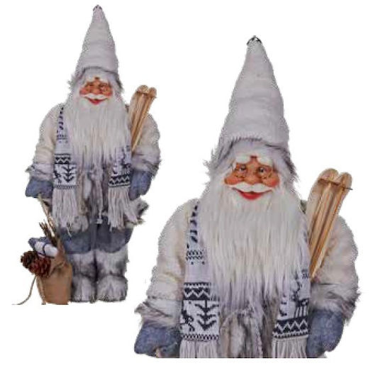 Moș Crăciun Decorativ Gri