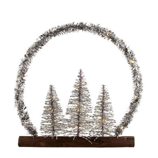 Christmas Table Decorative Silver LED Star