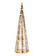 Christmas Tree Cone Gold 40LED 80cm