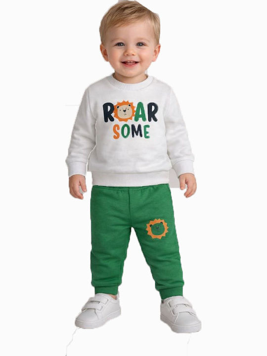 Kinder Sweatpants Set Ecru