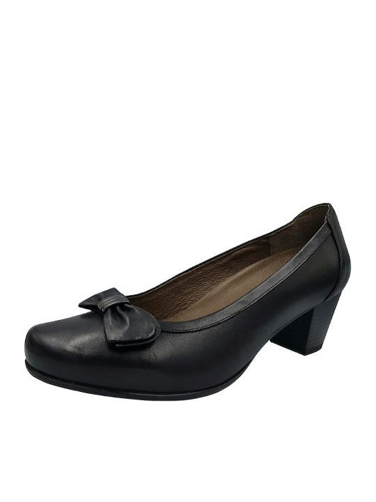 Leder Pumps Schwarze