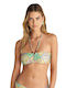 Strapless Bikini Top με Ενίσχυση Πετρόλ