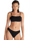 Strapless Bikinioberteil Mit Polsterung Schwarz