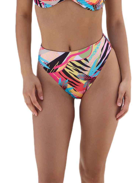 Bikinihosen Slip Hohe Taille Bunt