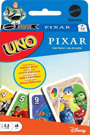 Επιτραπέζιο Παιχνίδι Uno Pixar για 2-10 Παίκτες 7+ Ετών Mattel