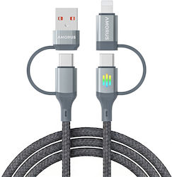 Amorus USB To Type-C Cable Grey 1m 1.54