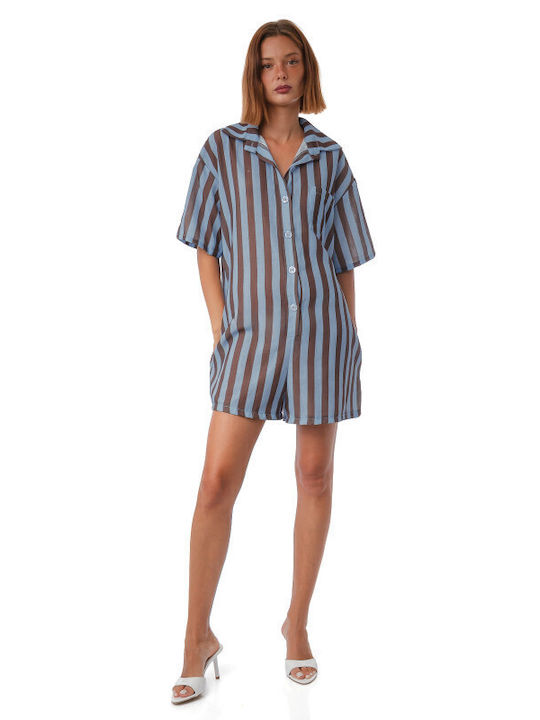 Silia D Women's Blue One-piece Shorts