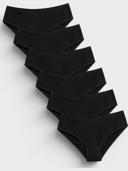 High Waist Women's Briefs MultiPack Black