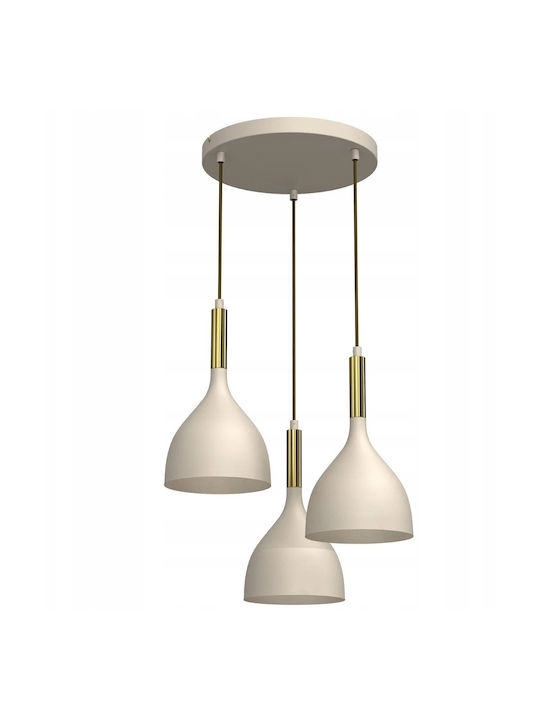 Luminex Noak Beige Ceiling Pendant Light with E27 Socket