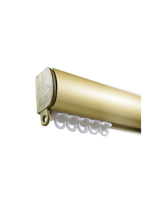 BetterHome Heavy Duty One-Way Curtain Track with Aluminum Mechanism in Gold Colour 140cm MHB-521013-140