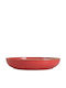 Porland Servierplatte aus Porzellan Rote 22cm