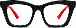 Frog Optical Γυαλιά Πρεσβυωπίας +2.50 σε Μαύρο χρώμα Frog Optical Γυαλιά Πρεσβυωπίας +2.50 σε Μαύρο χρώμα
