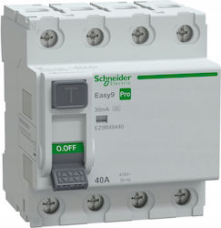 Schneider Electric Ρελέ Διαρροής 4x40A