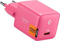Spigen Wireless Charger with USB-C Port 30W Power Delivery Pink (Arcstation Essential) Spigen Wireless Charger with USB-C Port 30W Power Delivery Pink (Arcstation Essential)