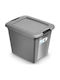 Orplast Cutie de Depozitare din Plastic cu Capac Gri 42x33cm
