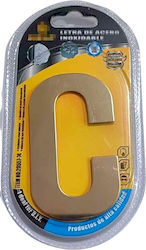 Πινακίδα με Γράμμα C 8cm 204261