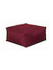 Bean Bag Stool Waterproof Burgundy 75x75x35cm