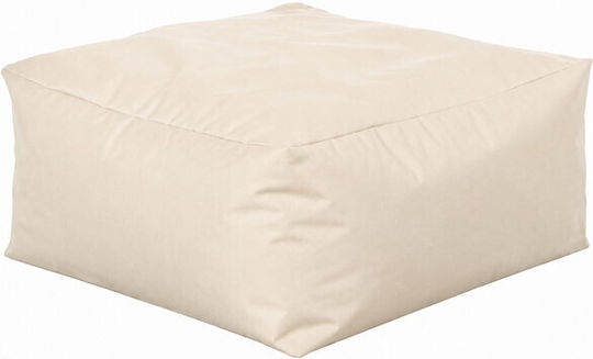 Lianos Sitzsäcke & Poufs Wasserdicht Ecru 75x75x35cm