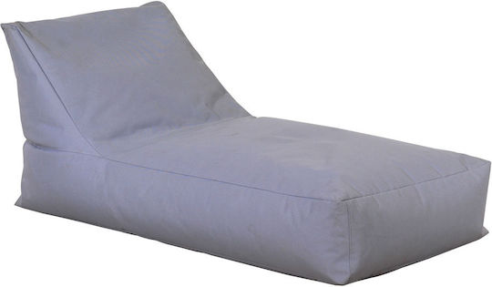 Bean Bag Chair Sunbed Waterproof Grey 150x75x30cm