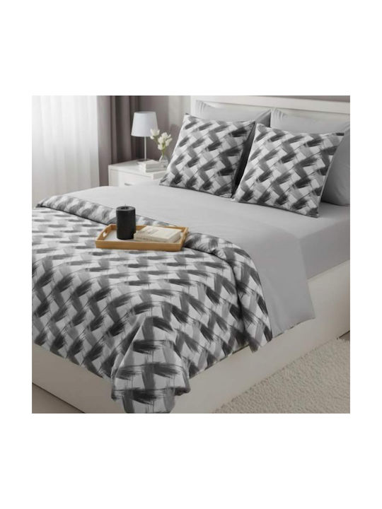 MayHome Σετ Μαξιλαροθήκες με Φάσα Γκρι 50x70εκ.