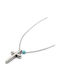 Irmelia Male Cross from Steel with Chain