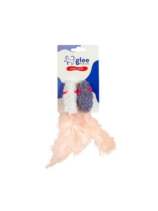 Glee Wooly Mice Twins Cat Toy Set 2 Pieces