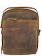 Leder Herren Tasche Schulter / Crossbody Braun