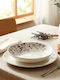 Lumarko Flowers Deep Plate Made of Porcelain