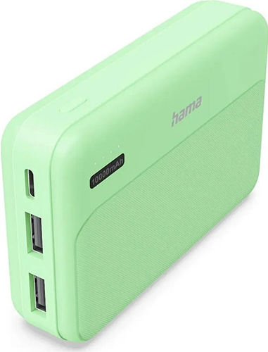 HAMA Pocket 10 Power Bank 10000mAh με 2 Θύρες USB-A Anthracite